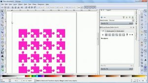 Jigsaw Puzzle Effect a Image or Photo in Inkscape