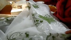 КАК ПРИШИТЬ ТЕСЬМУ НА ТЮЛЬ.