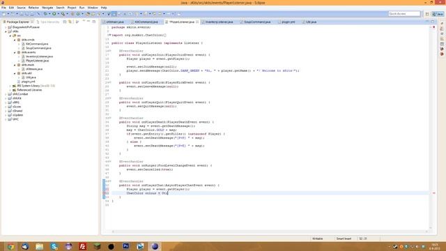 Java Tutorial: How to code a Minecraft Kit Server #7 "Chat & Ranks" смотреть онлайн