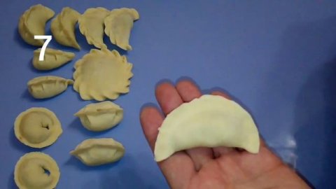Несколько простых красивых способов лепки пельменей,