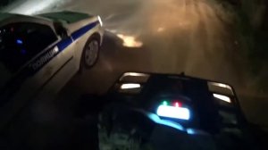 Неудачная погоня ДПС за ДЕВУШКОЙ НА КВАДРОЦИКЛЕ.