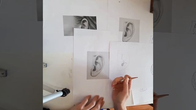 Как рисовать ухо смотреть онлайн