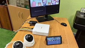 Комплект видеорегистратор HiWatch + 2 камеры для помещений Tiandy 4Мп с микрофонами