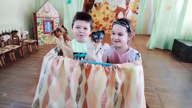 Песенка Привет Т.  Марчук, игра с куклами би-ба-бо