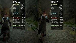 GTX 1630 vs GTX 1650 - Test in 7 Games