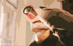 "— Э-ка тебя тыркнуло! Ну на, выпей, может отпустит." | ДМБ