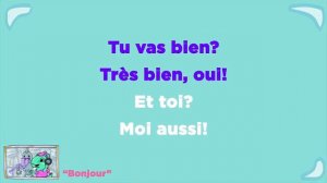 Bonjour!Salut!