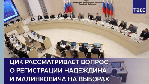 ЦИК рассматривает вопрос о регистрации Надеждина и Малинковича на выборах