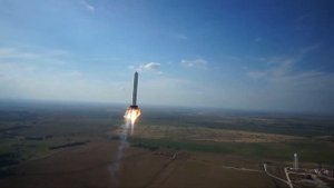 Взлет ракеты! Съемка с гексокоптера.