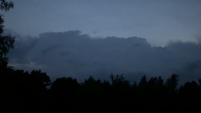 Зарницы. Ночная гроза на севере Подмосковья. смотреть онлайн