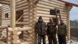 Строительство бани из оцилиндрованного бревна диаметром 200 мм в Ростове на Дону