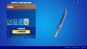 Fortnite | NEW FALLEN LIGHT PACK ($3.99 USD) Includes 600 V-Bucks! (Quick Look)