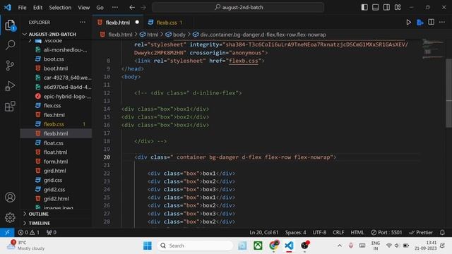 Bootstrap5 | Display Flex | Web Development Course tutorial 6