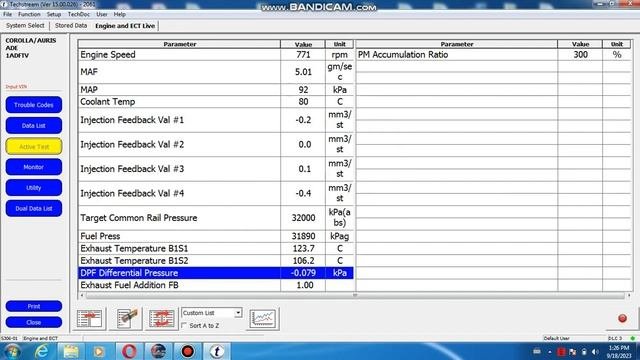 Toyota Auris P2463- Particuliate Filter Restriction-Soot Accumuliation