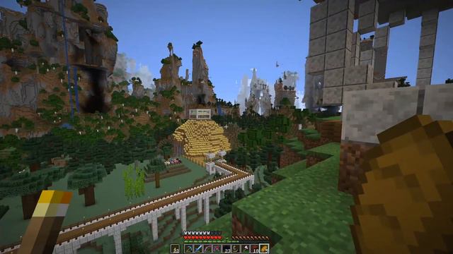 Minecraft Amplified выживание #13 - Ищу замок. Делаю ферму еды смотреть онлайн