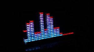 16 полосный Графический эквалайзер анализатор звука. WS2812  VU meter