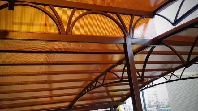 Навес из поликарбоната пос.Ленинский Заволжский район Ульяновск смотреть онлайн