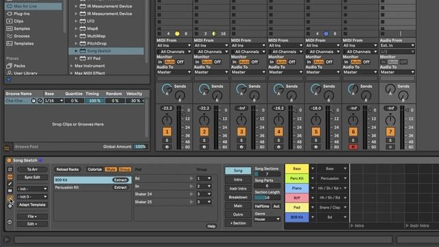 07. Song Sketch 2 - Separating drum racks