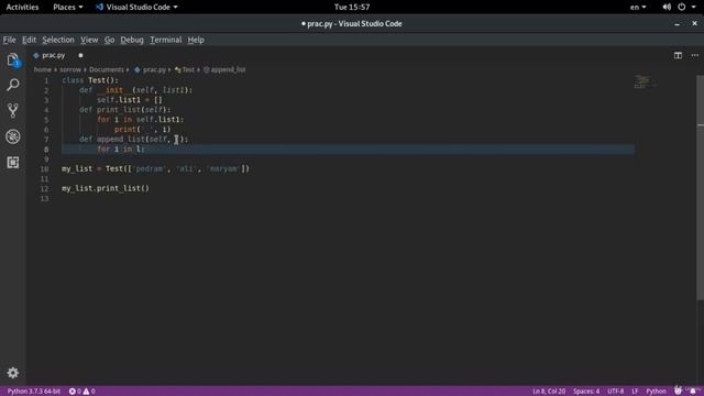 How to create a list of object in Python class Part # 1 - English || Must Watch