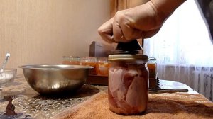 Тушенка из курицы и каши с курицей в Автоклаве в домашних условиях рецепт / autoclave canning