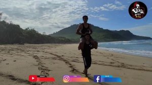 ?Challenge Shoulder ride 80kg || Pulau Merah- Red Island?