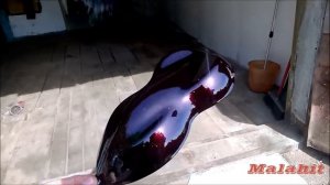 Выкраска Dark cherry с подложкой DARK CHROME