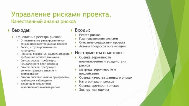 Лекция 11: Управление рисками проекта