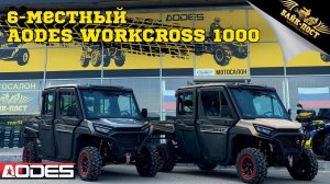 6-местный мотовездеход AODES Workcross 1000cc-6 HVAC обзор от БАЙК-ПОСТ