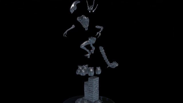 Alien Xenomorph 3D Print Model STL Promo Element 3D Render Zbrush Maya Sculpt смотреть онлайн