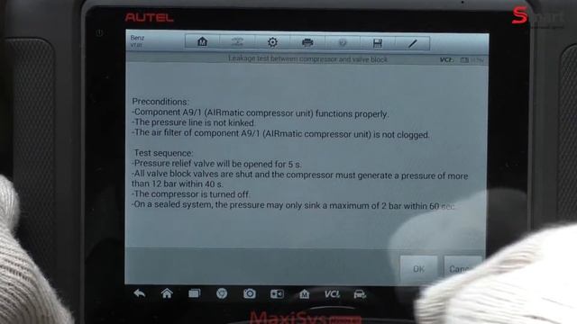 Инжиниринговый Центр SMART. Проверка пневмо подвески с помощью диагностического сканера смотреть онлайн