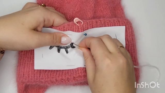 Вышиваем глазки на шапочке смотреть онлайн