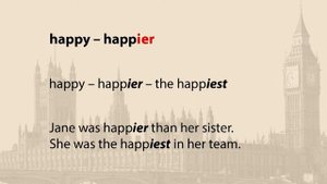 Comparative and superlative adjectives. Прилагательные. Степени сравнения прилагательных (Субтитры)