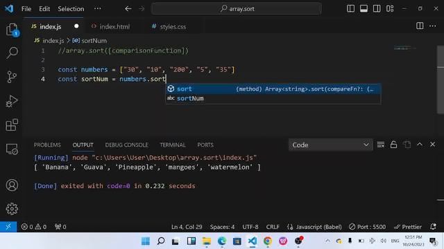 JavaScript Sorting Made Simple: How to Use array.sort() for Beginners