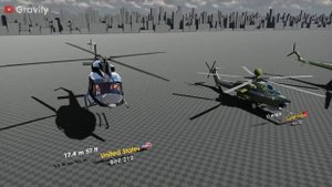 Сравнение размеров вертолетов