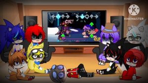 Sonic and friends react to fnf d sides Zip week