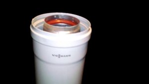Труба удлинительная LAS Viessmann Ду 60/100мм. L 1,0 м.арт.7194841