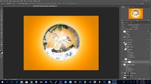 ?❄️How to Make a Beautiful Snow Globe Christmas Card In Photoshop