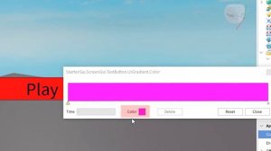 Как сделать кнопку Play (меню) в Roblox studio УРОК#2