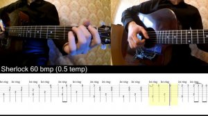 Как играть тему из Шерлока (Sherlock) на гитаре | PlayThis#1