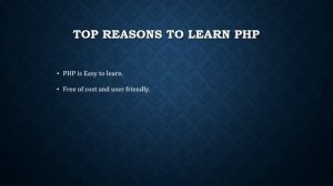 Introduction to PHP  || top reasons to learn PHP