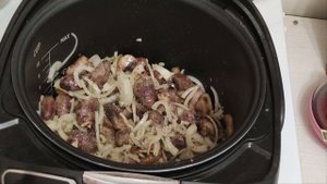Жаркое из куриных СЕРДЕЦ в мультиварке