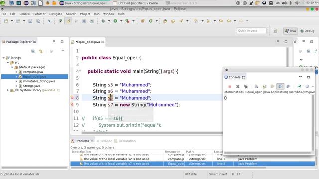 6 Java advanced Strings ToCompare دوال النصوص المقارنة смотреть онлайн
