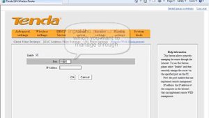 Tenda настройка удаленного управления (Remote Web Management)