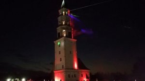 Лазерное шоу в День Невьянской наклонной башни имени Демидовых