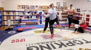 Gym Kick Fighter Girls training