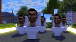 Monster School : SKIBIDI TOILET GIANT AND TITAN BOTTLE FLIP CHALLENGE - Minecraft Animation