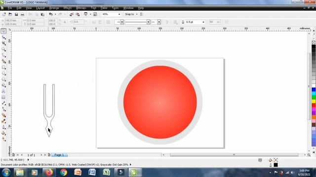 CARA MUDAH MEMBUAT LOGO YAMAHA (CorelDraw x5) смотреть онлайн
