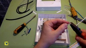 Сборка электрощитка на 6 позиций.Assembly of the electric panel for 6 positions.
