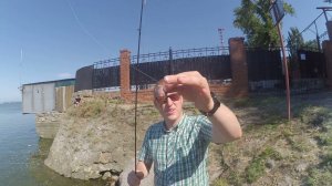 Ловля бычка на ultraLight с Таганрогской набережной.