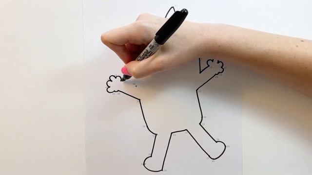 Connect the Dots Drawing - BLUEY - Beginner Drawing for kids step by step - Dot to Dot смотреть онлайн